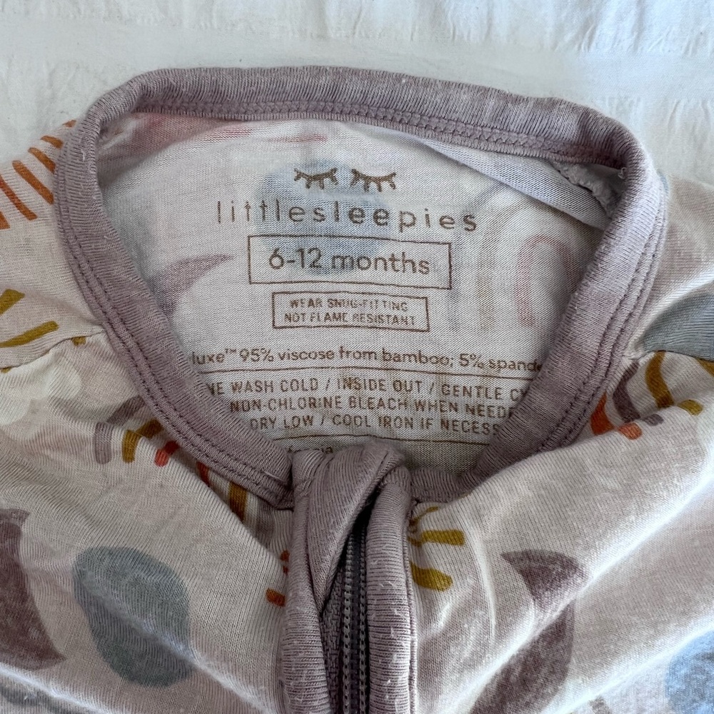 Little Sleepies Desert Sunrise Zippy Pajama Size 6-12M GUC - Picture 4 of 6